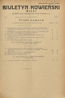 Biuletyn Kowieński Wilbi. 1933, nr 806 (11 lutego)