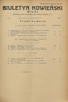 Biuletyn Kowieński Wilbi. 1933, nr 807 (14 lutego)