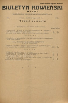 Biuletyn Kowieński Wilbi. 1933, nr 812 (23 lutego)