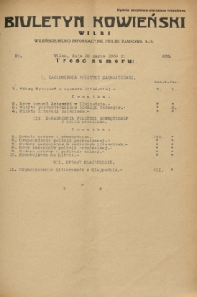 Biuletyn Kowieński Wilbi. 1933, nr 828 (20 marca)