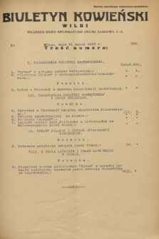 Biuletyn Kowieński Wilbi. 1933, nr 829 (21 marca)