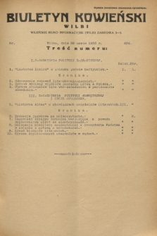 Biuletyn Kowieński Wilbi. 1933, nr 834 (28 marca)