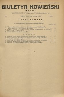 Biuletyn Kowieński Wilbi. 1933, nr 835 (31 marca)