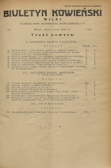 Biuletyn Kowieński Wilbi. 1933, nr 853 (2 maja)