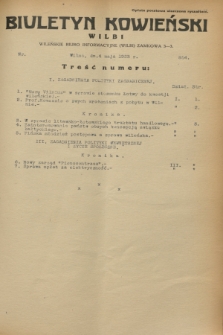 Biuletyn Kowieński Wilbi. 1933, nr 854 (4 maja)
