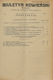 Biuletyn Kowieński Wilbi. 1933, nr 860 (15 maja)