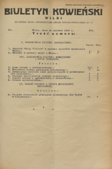 Biuletyn Kowieński Wilbi. 1933, nr 878 (16 czerwca)