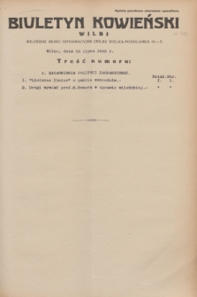 Biuletyn Kowieński Wilbi. 1933, nr 893 (13 lipca)