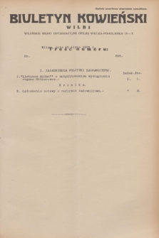 Biuletyn Kowieński Wilbi. 1933, nr 895 (15 lipca)