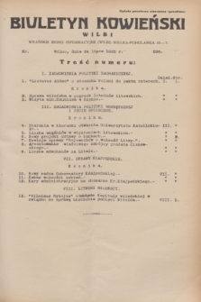 Biuletyn Kowieński Wilbi. 1933, nr 898 (24 lipca)