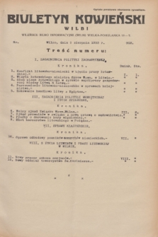 Biuletyn Kowieński Wilbi. 1933, nr 902 (5 sierpnia)