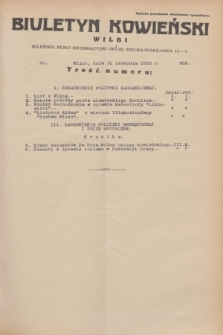 Biuletyn Kowieński Wilbi. 1933, nr 905 (10 sierpnia)