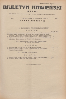 Biuletyn Kowieński Wilbi. 1933, nr 906 (12 sierpnia)