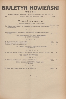 Biuletyn Kowieński Wilbi. 1933, nr 908 (17 sierpnia)