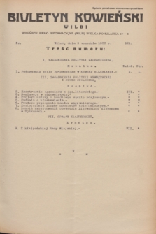 Biuletyn Kowieński Wilbi. 1933, nr 921 (9 września)