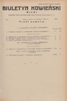 Biuletyn Kowieński Wilbi. 1933, nr 922 (11 września)
