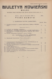 Biuletyn Kowieński Wilbi. 1933, nr 925 (16 września)
