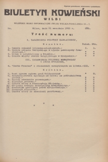 Biuletyn Kowieński Wilbi. 1933, nr 929 (21 września)