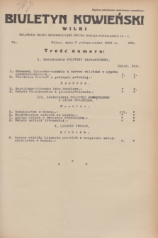 Biuletyn Kowieński Wilbi. 1933, nr 935 (2 października)