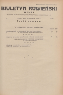Biuletyn Kowieński Wilbi. 1933, nr 971 (11 grudnia)