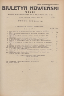 Biuletyn Kowieński Wilbi. 1933, nr 974 (18 grudnia)
