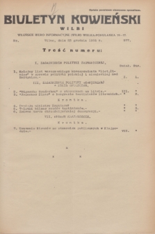 Biuletyn Kowieński Wilbi. 1933, nr 977 (23 grudnia)