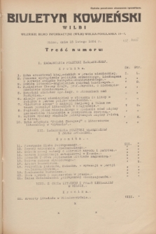 Biuletyn Kowieński Wilbi. 1934, nr 1005 (15 lutego)