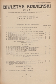 Biuletyn Kowieński Wilbi. 1934, nr 1013 (26 lutego)