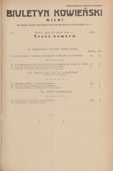 Biuletyn Kowieński Wilbi. 1934, nr 1021 (10 marca)