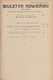 Biuletyn Kowieński Wilbi. 1934, nr 1023 (13 marca)