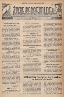 Życie Parafjalne : parafja Przen. Trójcy w Będzinie. 1937, nr 49