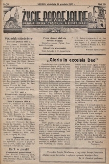 Życie Parafjalne : parafja Przen. Trójcy w Będzinie. 1937, nr 51