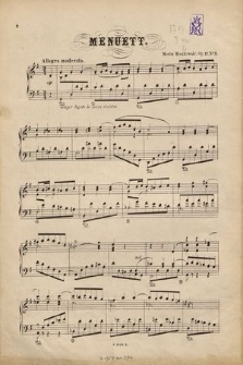 Menuett : op. 17, No. 2
