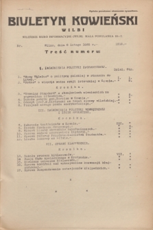 Biuletyn Kowieński Wilbi. 1935, nr 1218 (6 lutego)