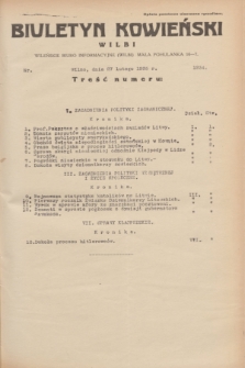 Biuletyn Kowieński Wilbi. 1935, nr 1234 (27 lutego)