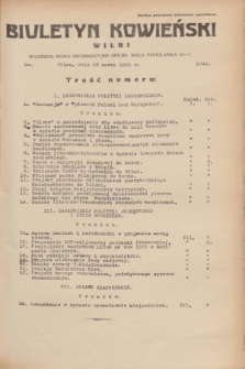 Biuletyn Kowieński Wilbi. 1935, nr 1245 (13 marca)