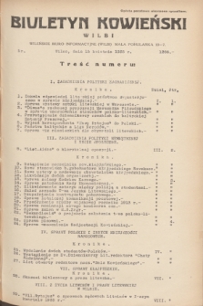 Biuletyn Kowieński Wilbi. 1935, nr 1266 (15 kwietnia)
