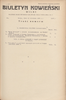 Biuletyn Kowieński Wilbi. 1935, nr 1267 (16 kwietnia)
