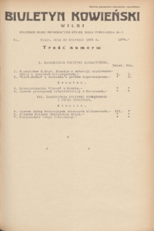 Biuletyn Kowieński Wilbi. 1935, nr 1274 (30 kwietnia)