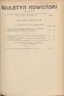 Biuletyn Kowieński Wilbi. 1935, nr 1278 (6 maja)