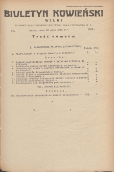 Biuletyn Kowieński Wilbi. 1935, nr 1289 (20 maja)