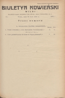 Biuletyn Kowieński Wilbi. 1935, nr 1291 (23 maja)