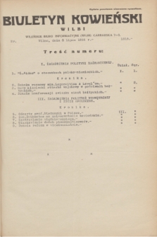 Biuletyn Kowieński Wilbi. 1935, nr 1318 (8 lipca)