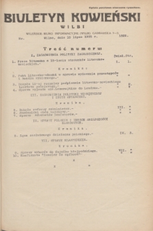 Biuletyn Kowieński Wilbi. 1935, nr 1322 (15 lipca)