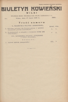 Biuletyn Kowieński Wilbi. 1935, nr 1323 (17 lipca)