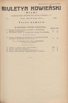 Biuletyn Kowieński Wilbi. 1935, nr 1330 (30 lipca)