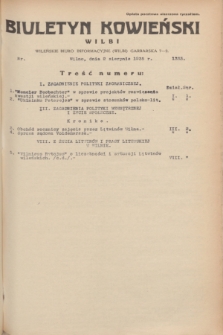 Biuletyn Kowieński Wilbi. 1935, nr 1333 (2 sierpnia)
