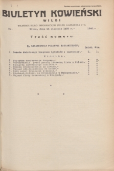 Biuletyn Kowieński Wilbi. 1935, nr 1340 (14 sierpnia)