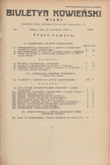 Biuletyn Kowieński Wilbi. 1935, nr 1379 (11 listopada)