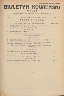 Biuletyn Kowieński Wilbi. 1935, nr 1381 (15 listopada)